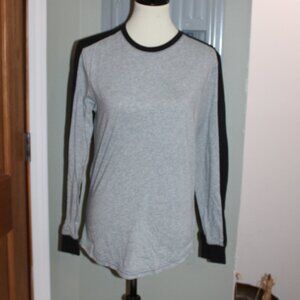 Edgar + Ash Men's Small Gray and Black Long Sleeve T-Shirt